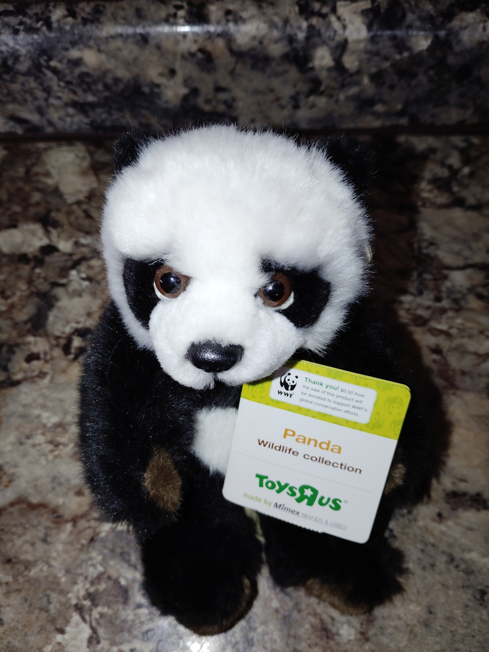 ToysRUs Plush Panda - Black & White Wildlife Stuffed Animal - Picture 3 of 5